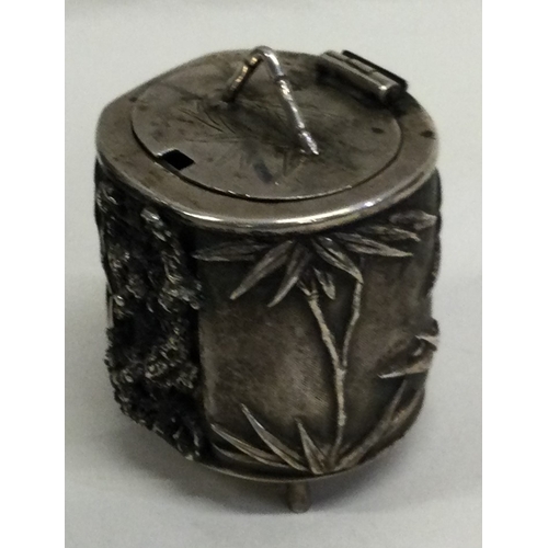 732 - WANG HING: A 19th Century Chinese silver mustard pot. Marked to base. Approx. 72 grams. Est. £100 - ... 