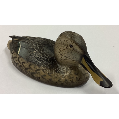 736 - A novelty Continental silver and enamelled figure of a duck. Marked to base. Circa 1920. Approx. 90 ... 