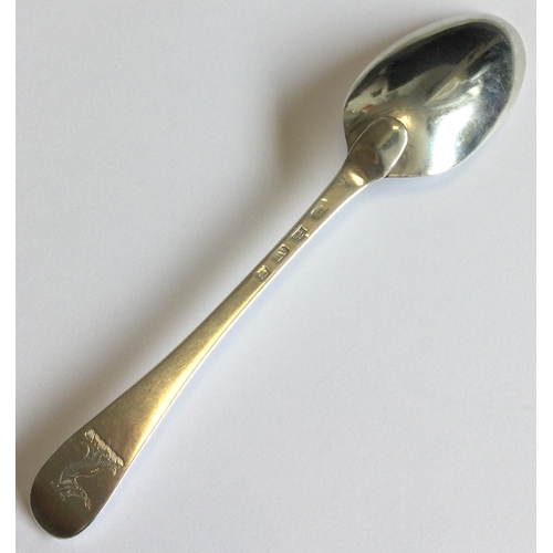 785 - EDINBURGH: A Scottish silver crested spoon. By Archibald Ure. Circa 1735. Approx. 69 grams. Est. £50... 