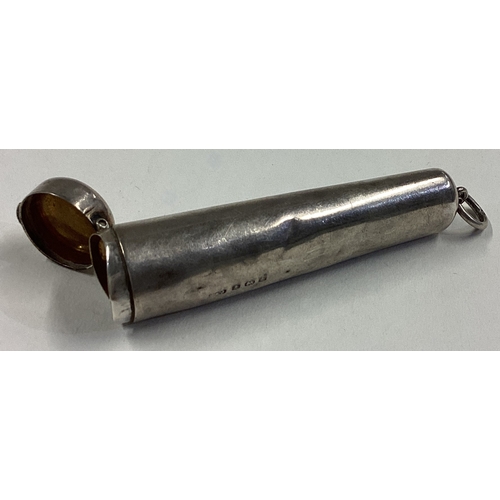 86 - A silver cheroot holder. Birmingham. Approx. 11 grams. Est. £15 - £20.