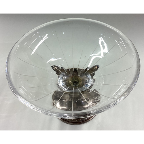 9 - A heavy Judaica Sterling silver sweet dish. Fully marked. By Hazorfim. Approx. 414 grams of gross we... 