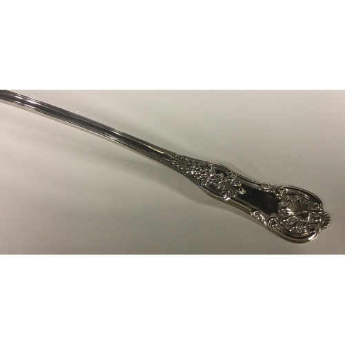 647 - A good Scottish silver Queen's pattern soup ladle. Glasgow 1841. By J & W Mitchell. Approx. 213 gram... 