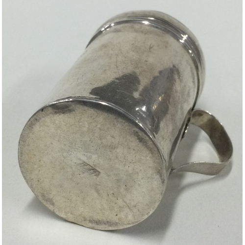 677 - A rare Provincial silver kitchen pepper. Marked to base. Approx. 50 grams. Est. £400 - £600.