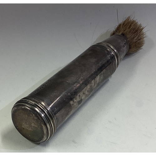 188 - A cased Victorian silver shaving brush. London 1841. By Thomas Davenport. Approx. 52 grams. Est. £60... 