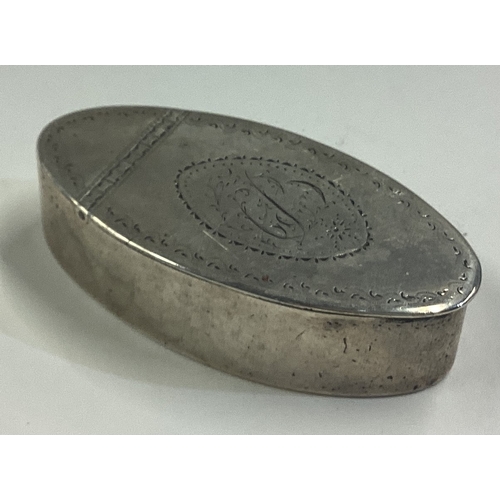 201 - An 18th Century South African Cape silver snuff box. Maker's mark only. Circa 1790. By FBS. Approx. ... 