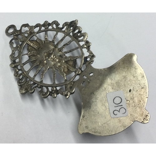 310 - OF ECCLESIASTICAL INTEREST: An Antique Continental silver ornament. Marked to rear. Approx. 38 grams... 