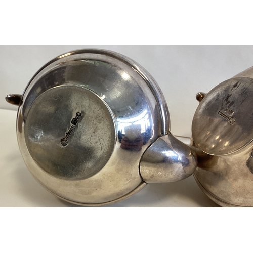 439 - A fine 19th Century Russian silver four-piece tea set. Marked to base. By Pavel Ovvchinnokov. Approx... 