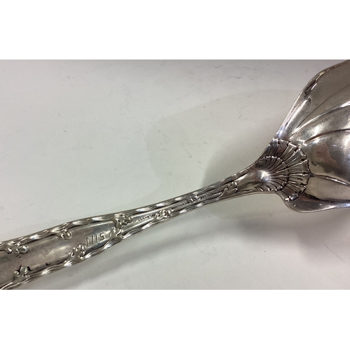 496 - TIFFANY & CO: A large and unusual silver crumb scoop. Marked to back. Approx. 154 grams. Est. £200 -... 