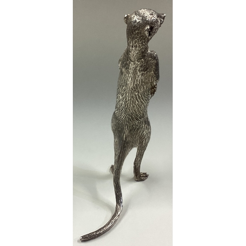 519 - PATRICK MAVROS: A large silver figure of a meerkat. Marked to base. Approx. 288 grams. Est. £1000 - ... 