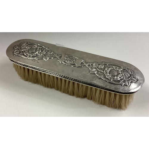 52 - OMAR RAMSDEN: A silver mounted brush inscribed 'Irene Anne'. London 1920. Approx. 143 grams. Est. £1... 