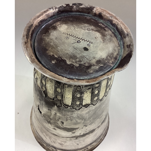 528 - A large 19th Century Continental silver beaker. Marked to base. Approx. 294 grams. Est. £200 - £300.