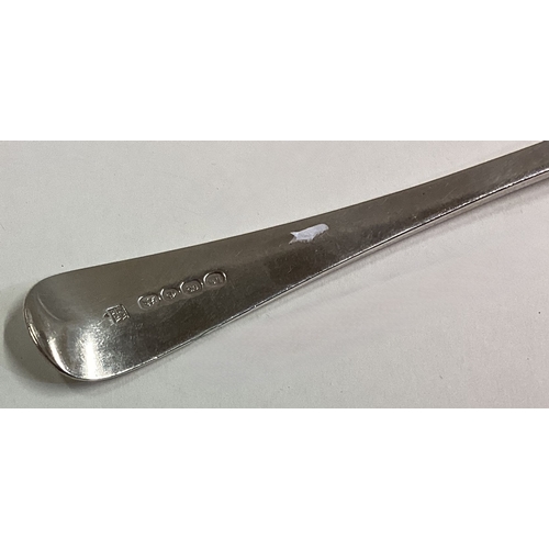 724 - A Georgian silver OE pattern spoon. London 1822. By Eley & Fearn. Approx. 77 grams. Est. £30 - £50.