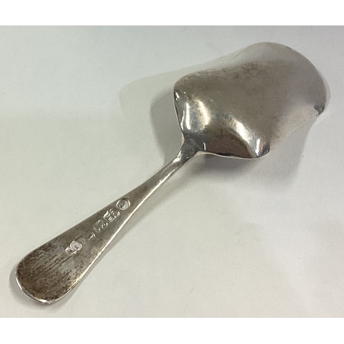 76 - EXETER: A Victorian silver caddy scoop. 1858. Approx. 13 grams. Est. £50 - £80.