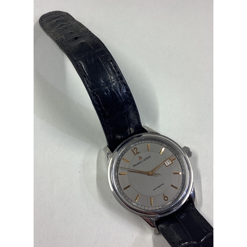 865 - LACROIX: A large gent's stainless steel wristwatch with date aperture. By Maurice LaCroix. Est. £100... 