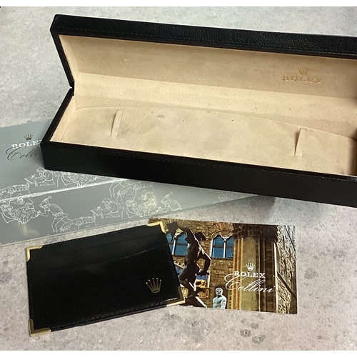 866 - ROLEX: A gent's Cellini watch box and papers. Est. £50 - £80.