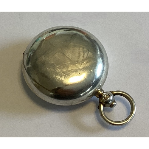 804 - A small silver mounted sovereign case (interior removed). Approx. 22 grams. Est. £20 - £30.