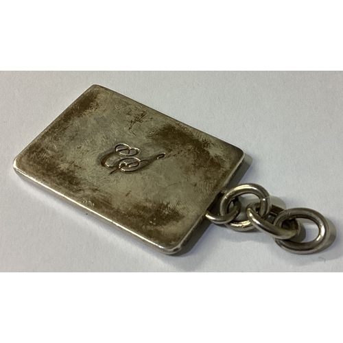 103 - A silver ingot inscribed 'Sometimes a cigar is just a cigar'. Approx. 28 rams. Est. £30 - £40.