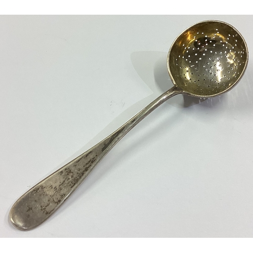 13 - A 19th century Russian silver sifter spoon dated 1891 to reverse. Fully marked. Approx. 49 grams. Es... 