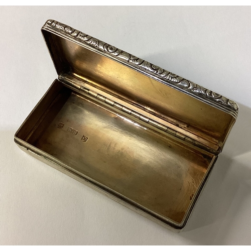 159 - An engine turned William IV silver snuff box. Birmingham 1827. By William Sumner. Approx. 70 grams. ... 