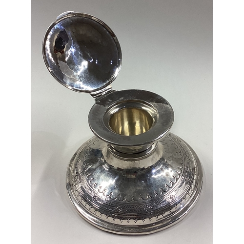 178 - An Arts and Crafts silver inkwell in the style of Liberty & Co. Circa 1910. Approx. 418 grams of gro... 