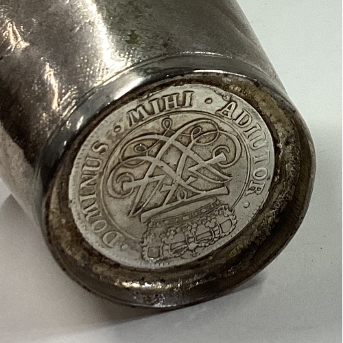 210 - An early 18th Century German silver beaker with coin inset to centre. Approx. 91 grams. Est. £350 - ... 