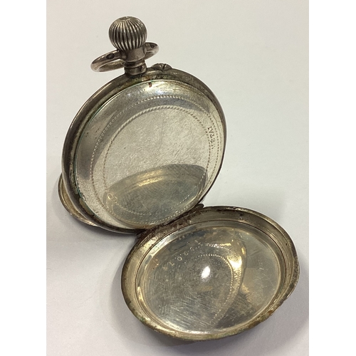 272 - A silver and enamelled pocket watch. Approx. 37 grams. Est. £40 - £60.