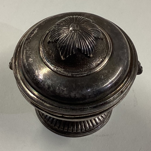 346 - An 18th Century French silver bowl and cover. Marked to base. Approx. 84 grams. Est. £200 - £300.