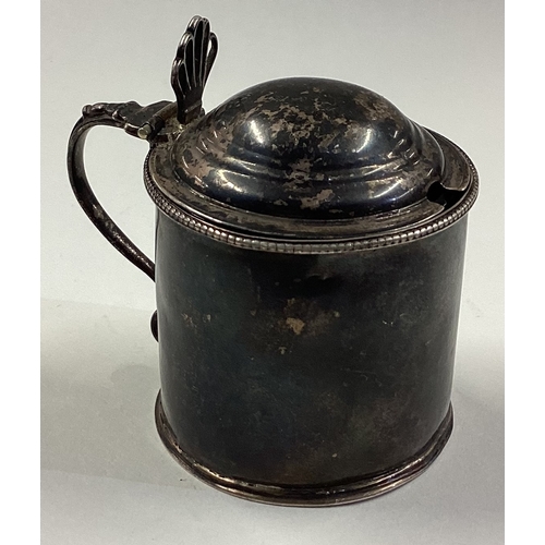 354 - An 18th Century silver mustard pot with BGL. London 1788. By George Greenhill Jones. Approx. 91 gram... 