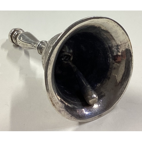 395 - A Victorian silver table bell. London 1838. By Charles Lias. Approx. 166 grams. Est. £500 - £800.