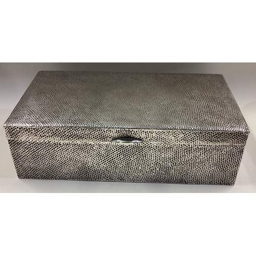 406 - A rare large Chinese export silver cigar box. Character marks to base. Circa 1900. By Luenwo. Approx... 