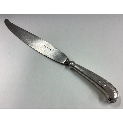 446 - A silver knife. By Tiffany & Co. Approx. 108 grams. Est. £100 - £150.