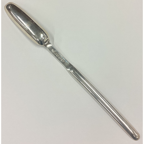 46 - A good Georgian silver double-ended marrow scoop. London. By CH. Approx. 52 grams. Est. £50 - £80.