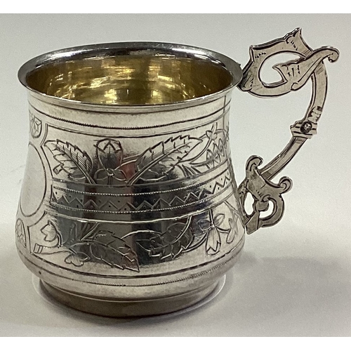 465 - A Russian silver mug. 1892. Approx. 38 grams. Est. £60 - £80.