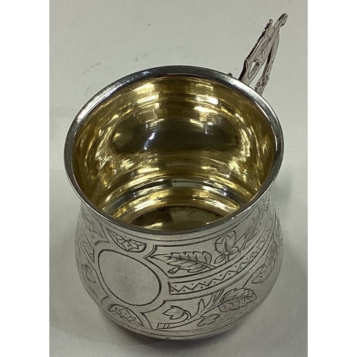 465 - A Russian silver mug. 1892. Approx. 38 grams. Est. £60 - £80.