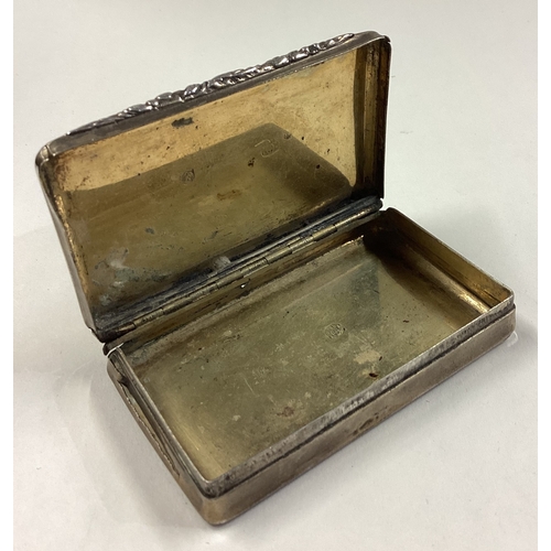 528 - A rare 19th Century Austrian silver and enamelled snuff box dated 1857. Marked to interior. Approx. ... 