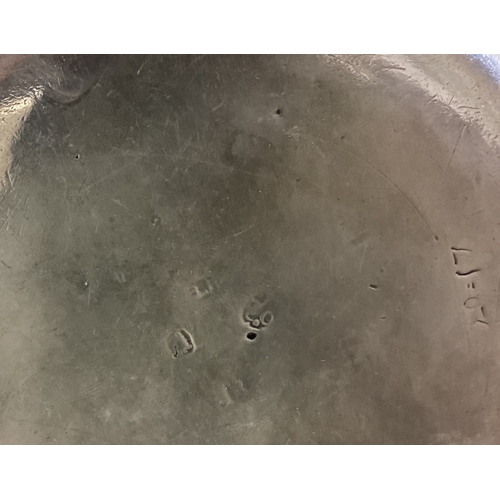 62 - A large and rare 17th/18th Century Queen Anne silver brandy pan. Marked to base. Circa 1700. Approx.... 