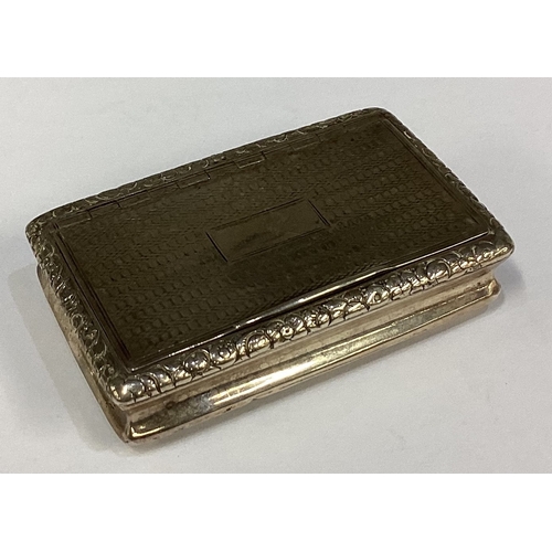 647 - A good Georgian silver snuff box with chased decoration. Birmingham. By Joseph Wilmore. Approx. 90 g... 