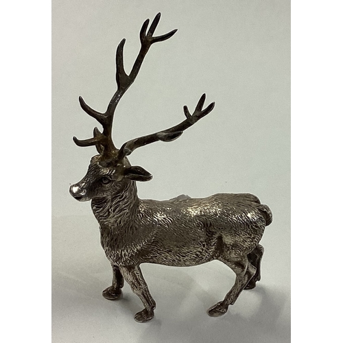 70 - A novelty silver figure of a stag. London 1995. Approx. 63 grams. Est. £200 - £300.