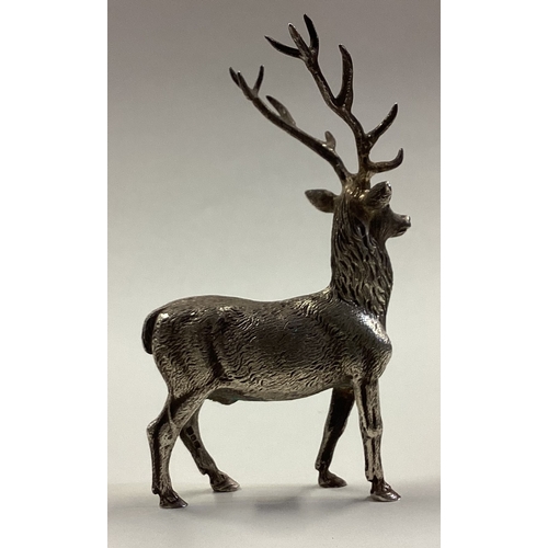 70 - A novelty silver figure of a stag. London 1995. Approx. 63 grams. Est. £200 - £300.