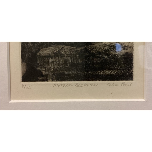 145 - CELIA PAUL: (British, b. 1959): A framed and glazed Limited Edition etching entitled 'Mother - Backv... 