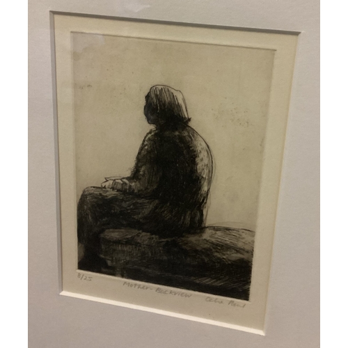 145 - CELIA PAUL: (British, b. 1959): A framed and glazed Limited Edition etching entitled 'Mother - Backv... 