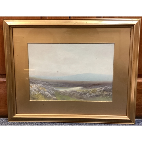 2 - JOHN WILLIAM WHITELEY: (British, 1860 - 1936): A framed and glazed watercolour depicting a heather c... 