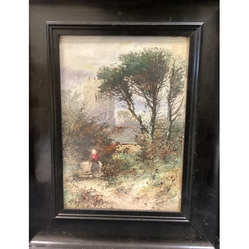 3 - THOMAS DINGLE: (British, 1844 - 1919): A pair of framed and glazed watercolours depicting Noss Mayo ... 