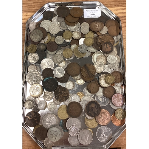 333 - A box containing coinage. Est. £20 - £30.