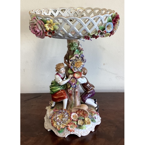 420 - A large decorative centrepiece of floral design. Est. £30 - £50.