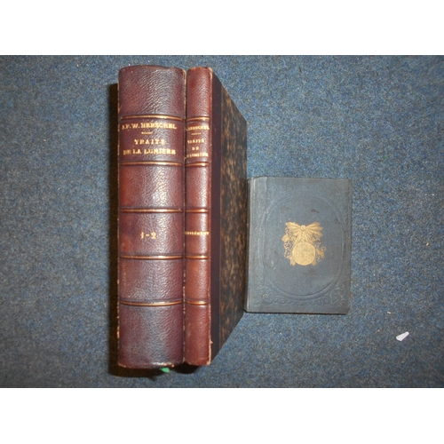 504 - BOOKS: HERSCHELL, J.F.W. Traite De La Lumiere  1829-33, Paris, 2 vols. in 1, plus Supplement vol. pl... 