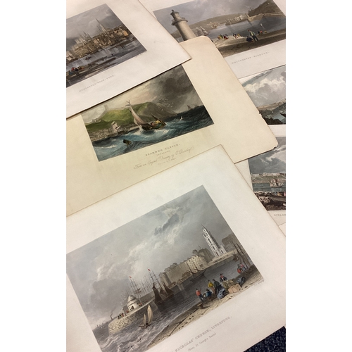 57 - A collection of prints depicting Plymouth. Various sizes. Est. £20 - £30.