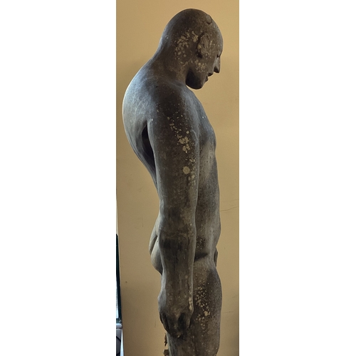 874 - LEONARD BASKIN: (British, 1922 - 2000): A large fibreglass statue of a figure in standing position. ... 