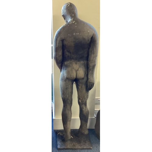 874 - LEONARD BASKIN: (British, 1922 - 2000): A large fibreglass statue of a figure in standing position. ... 