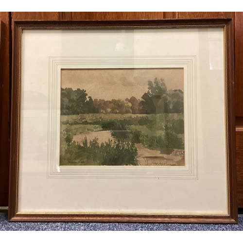 96 - JOHN FRYE BOURNE: (British, 1912 - 1991): A pair of framed and glazed watercolours depicting Water E... 